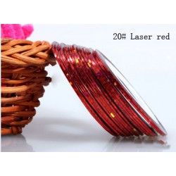 Fir metalic adeziv modele unghii #20 Folie fir metalic